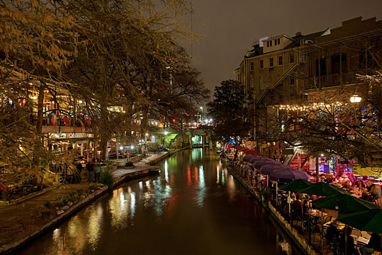 San Antonio Riverwalk at Night